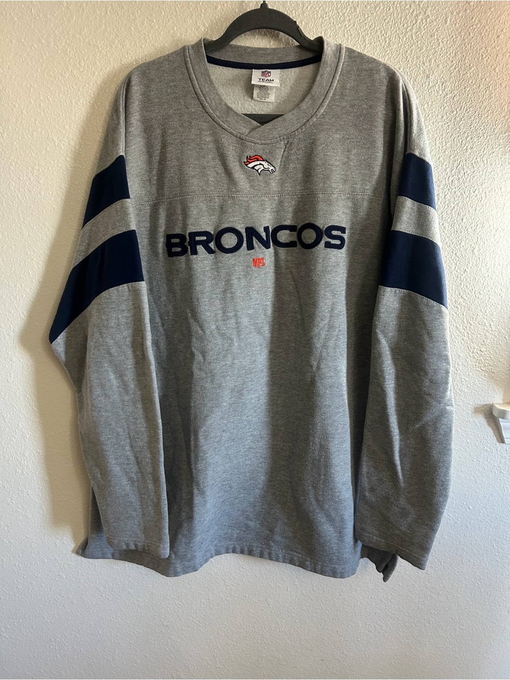 Vintage Y2K NFL Denver Broncos Jersey Crewneck Sweatshirt Mens Size 2XL
